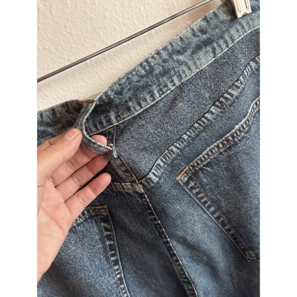 Rag & Bone Miramar Pants Terry Denim Print High Rise Wide Leg Women Size 32 - Picture 7 of 9